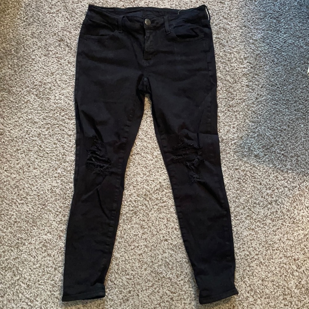 Black American Eagle Skinny Jeans
